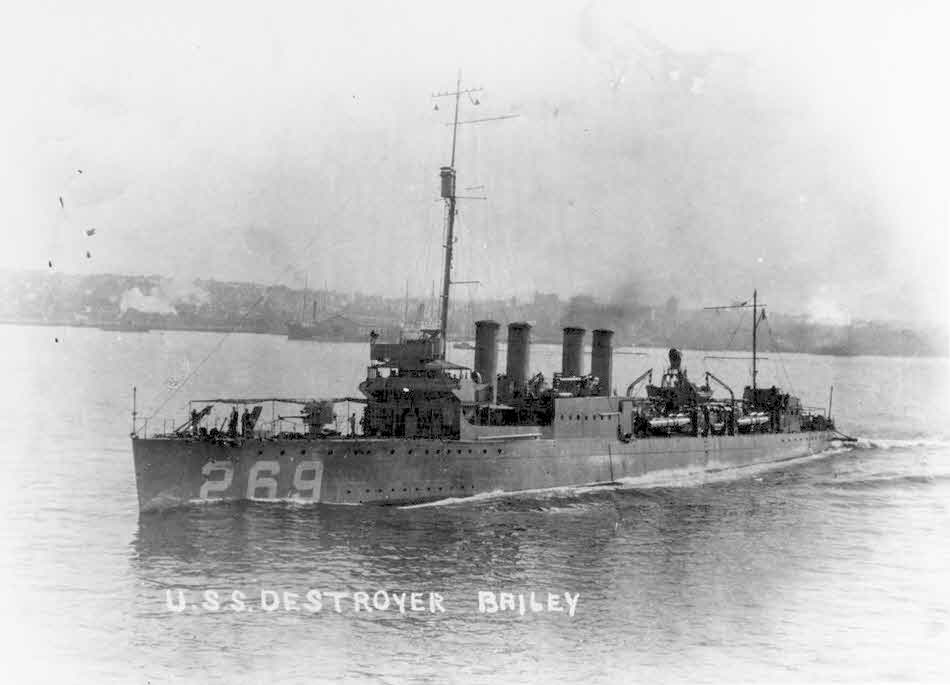 USS Bailey (DD-269), 1920s 