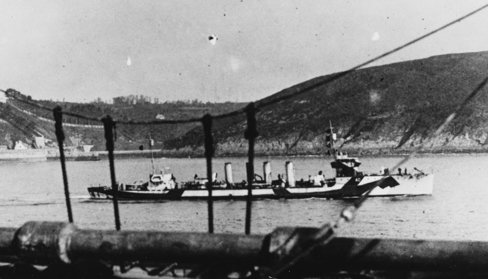 USS Beale in French Waters, 1918 