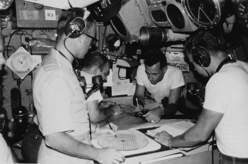 Combat Infomation Centre, USS Beale (DD-471), c.1966 