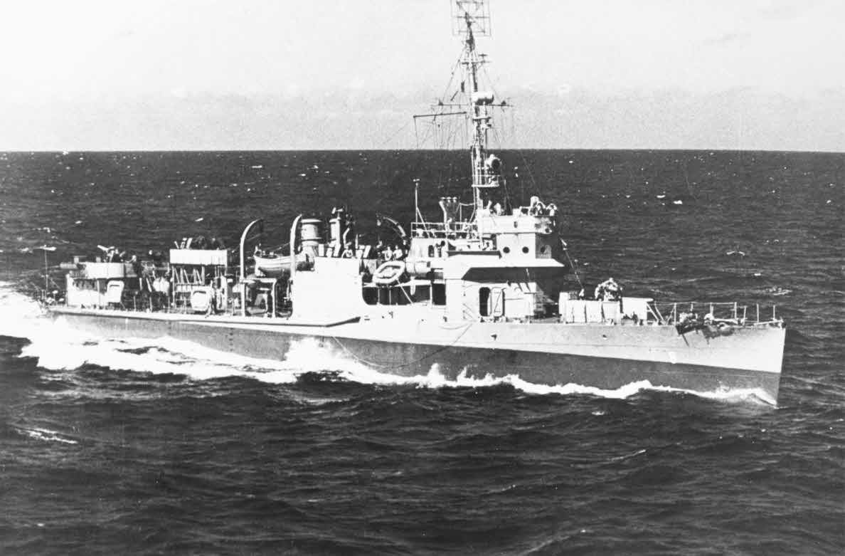 USS Belknap (AVD-8) from USS Core (CVE-13)