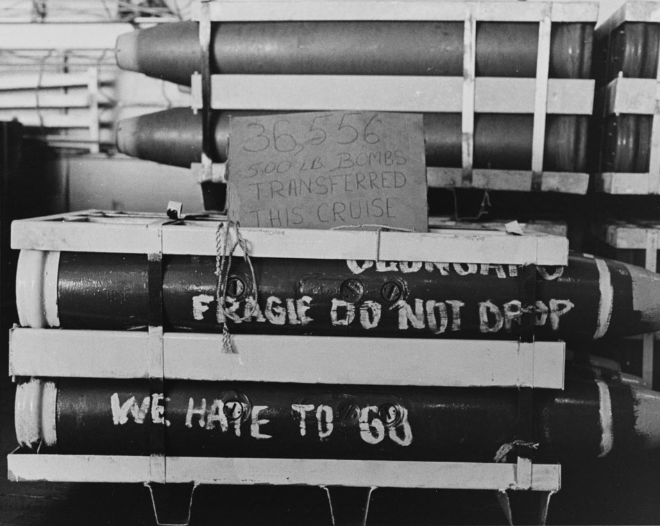 500lb bombs, USS Bon Homme Richard (CV-31), 1970 