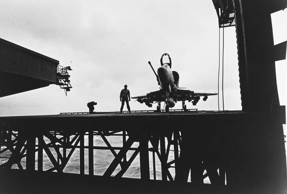 A-4 Skyhawk on USS Bon Homme Richard (CV-31), 1967 