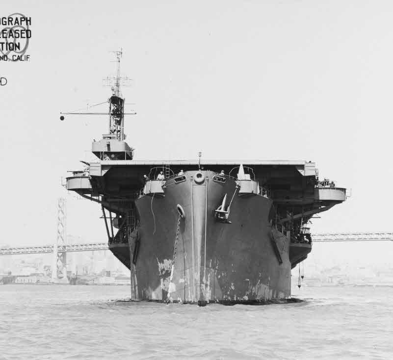 USS Breton (CVE-23) at San Francisco, 1943 