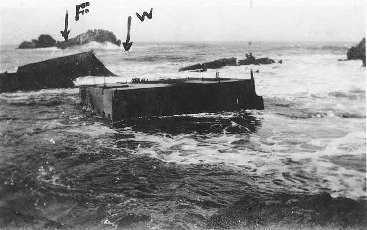 USS Chauncey (DD-296) after breaking up 