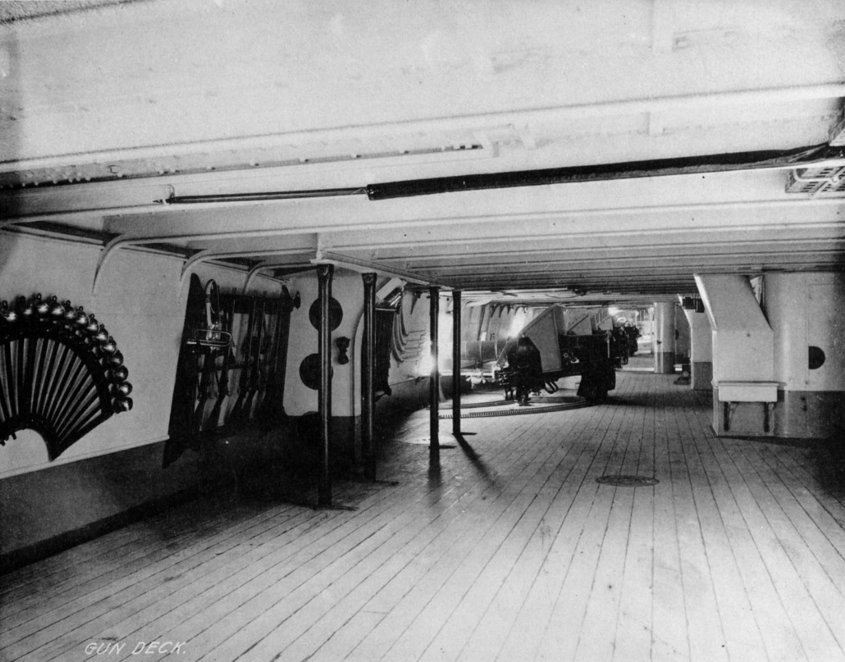 Gundeck of USS Chicago (1885), c.1890 