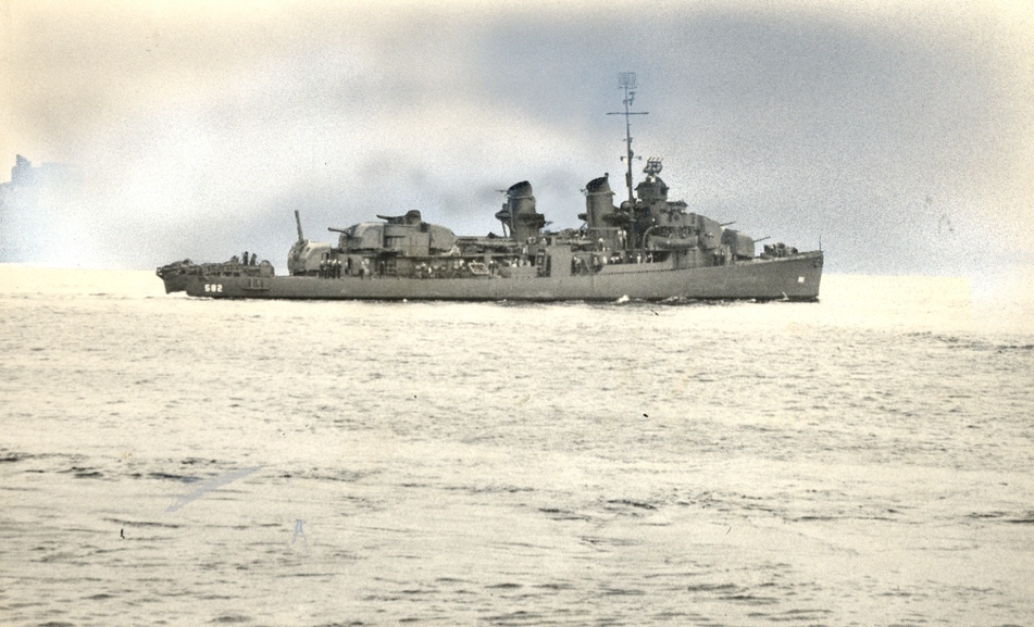 Retouched picture of USS Conner (DD-582) 
