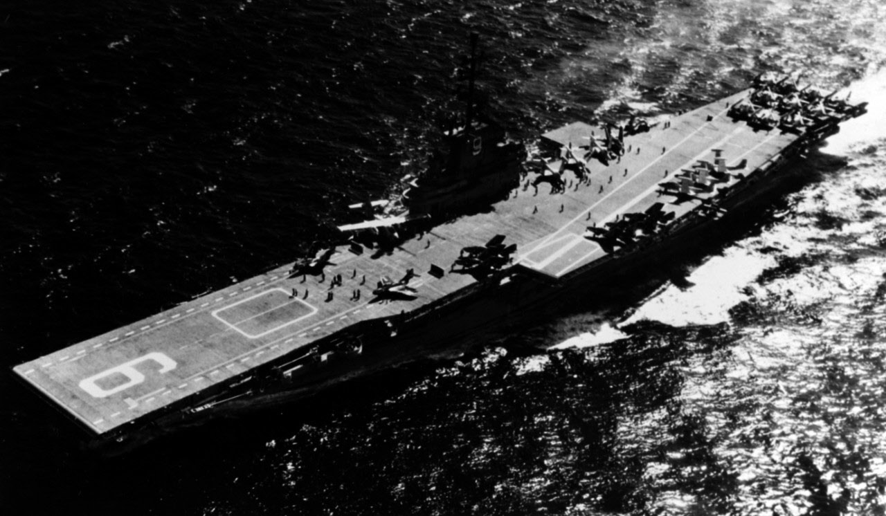 Modernised USS Essex (CV-9), South China Sea, 