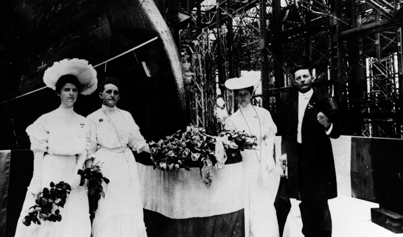 Sponsor's Party for launch of USS Kansas (BB-21)