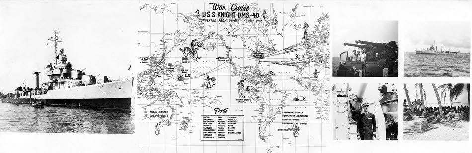 War cruise of USS Knight (DD-633/ DMS-40) 
