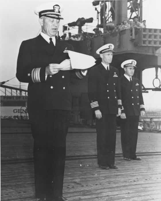 Commissioning Ceremony for USS Liscome Bay (CVE-56)