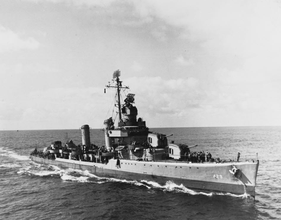 USS Livermore (DD-429) in the Mid Atlantic, 1944 