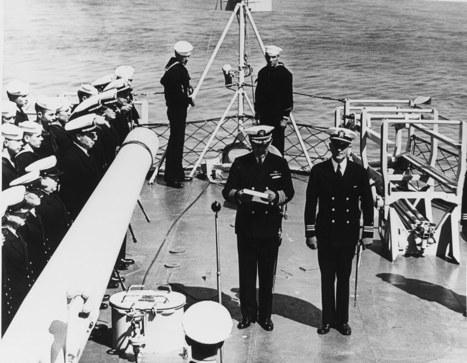 Commissioning Ceremony for USS McCall (DD-400) 