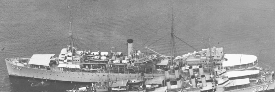 USS Melville (AD-2), 1934, Panama Canal Zone 