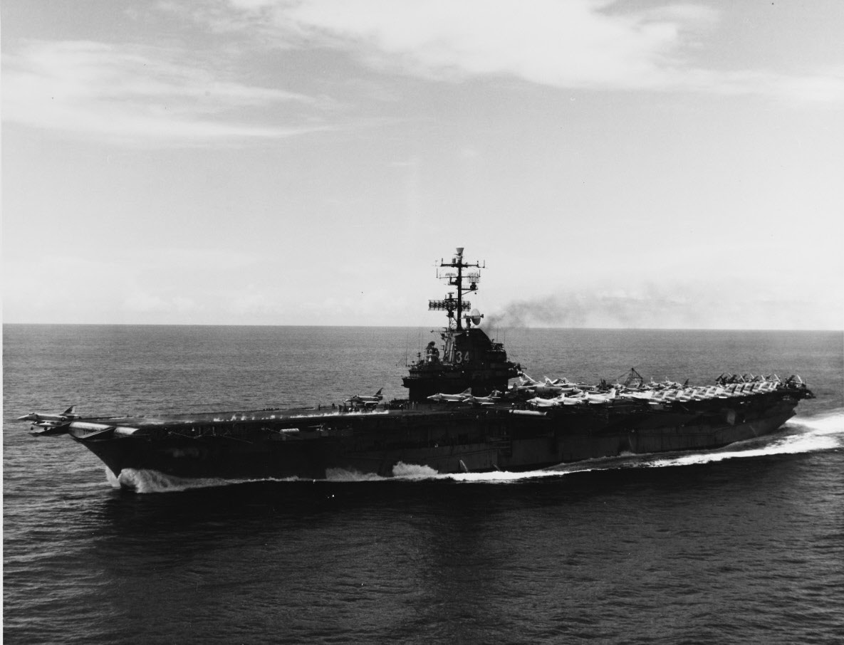 USS Oriskany (CV-34) catapults A-4 Skyraider 