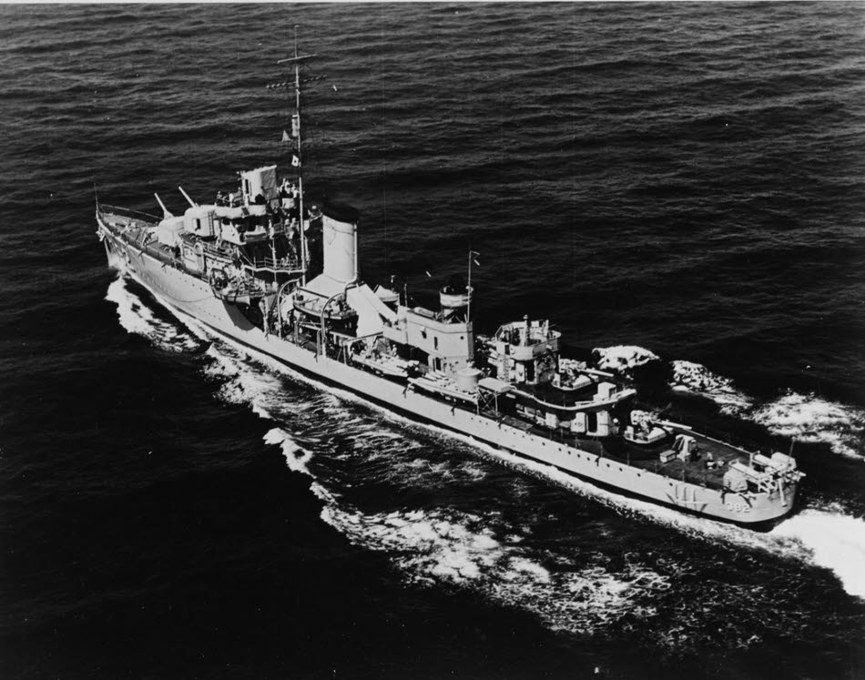USS Patterson (DD-392) at sea in 1939