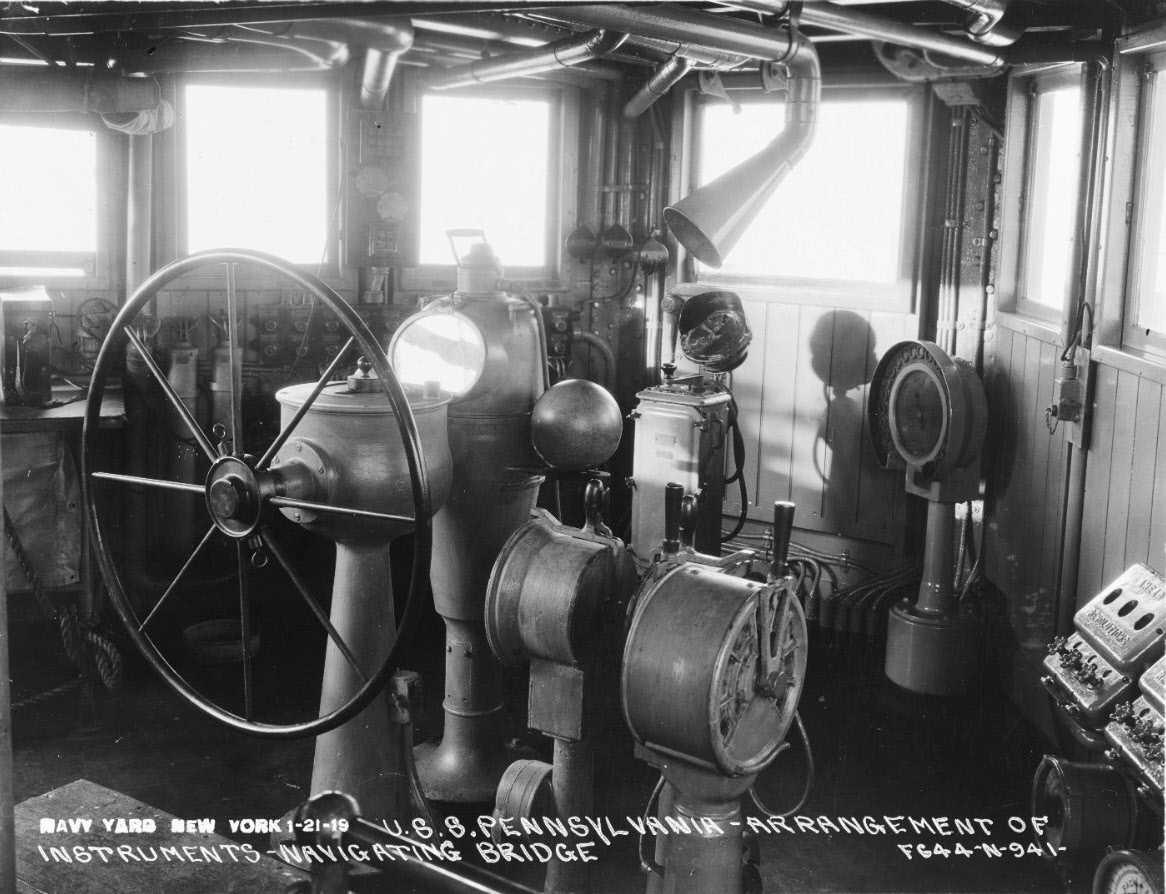 Navigating Bridge, USS Pennsylvania (BB-38)