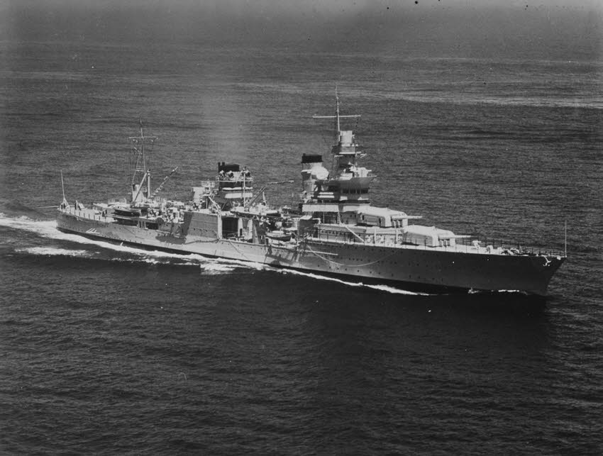 USS Portland (CA-33) at sea, 23 August 1935