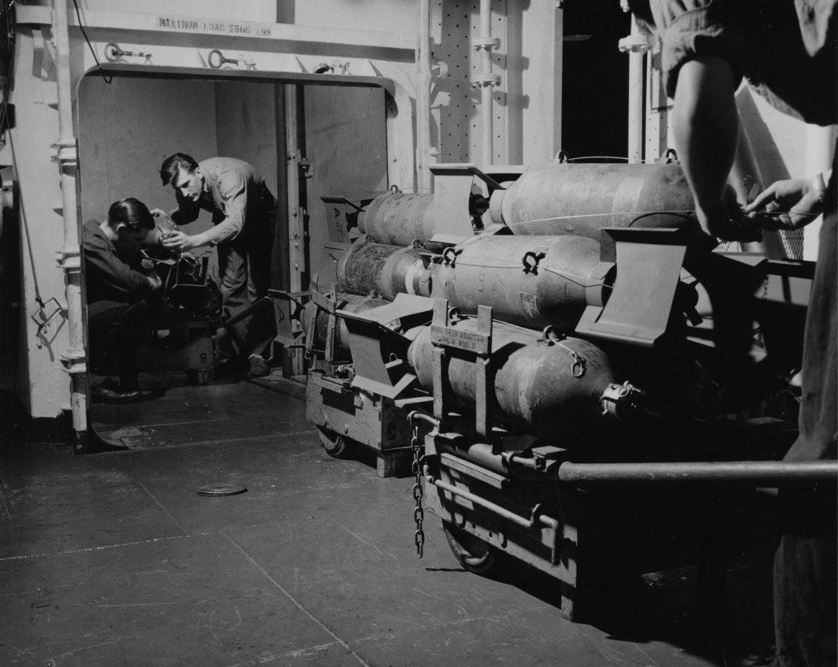 Bomb Elevator, USS Princeton (CV-37)