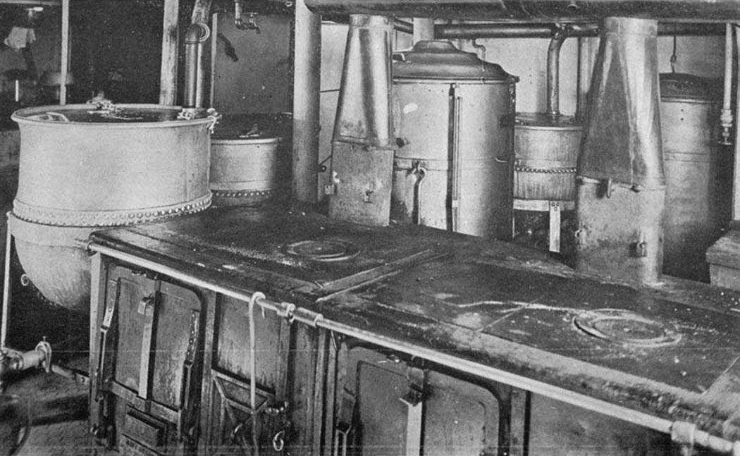 Crew Galley on USS Pueblo (ACR-7), c.1919 