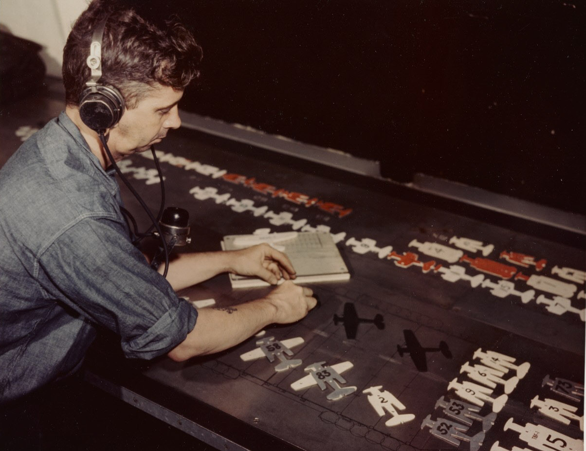 Flight Deck Planning Board, USS Randolph (CV-15)