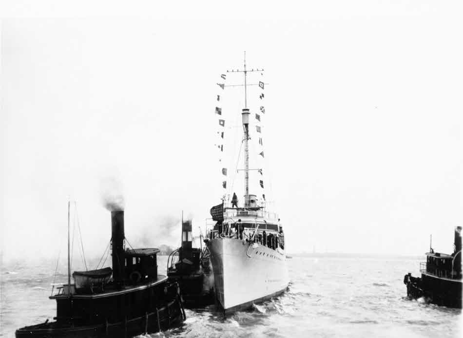 USS Reid (DD-292) at Boston, 1919 