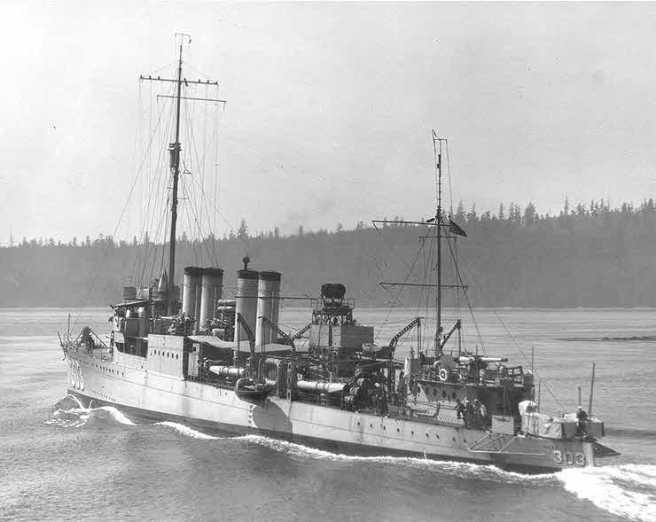USS Reno (DD-303) in Puget Sound, 1927 