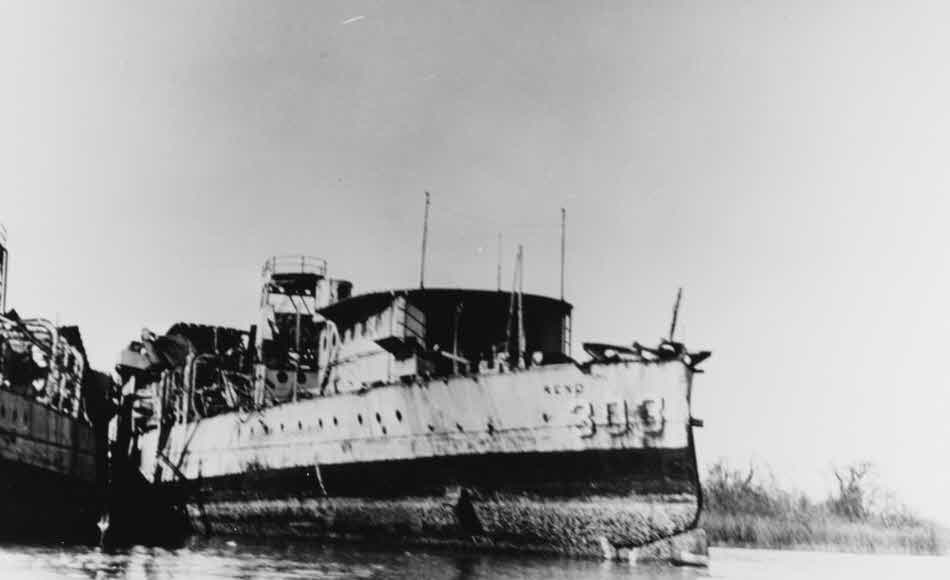 USS Reno (DD-303) preparing to be scrapped, 1931 