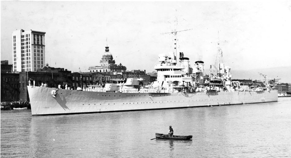 USS Savannah (CL-42), 1938 