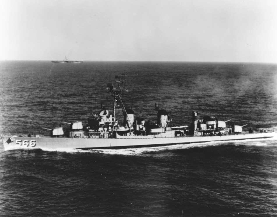 USS Stoddard (DD-566) at Sea, late 1950s 