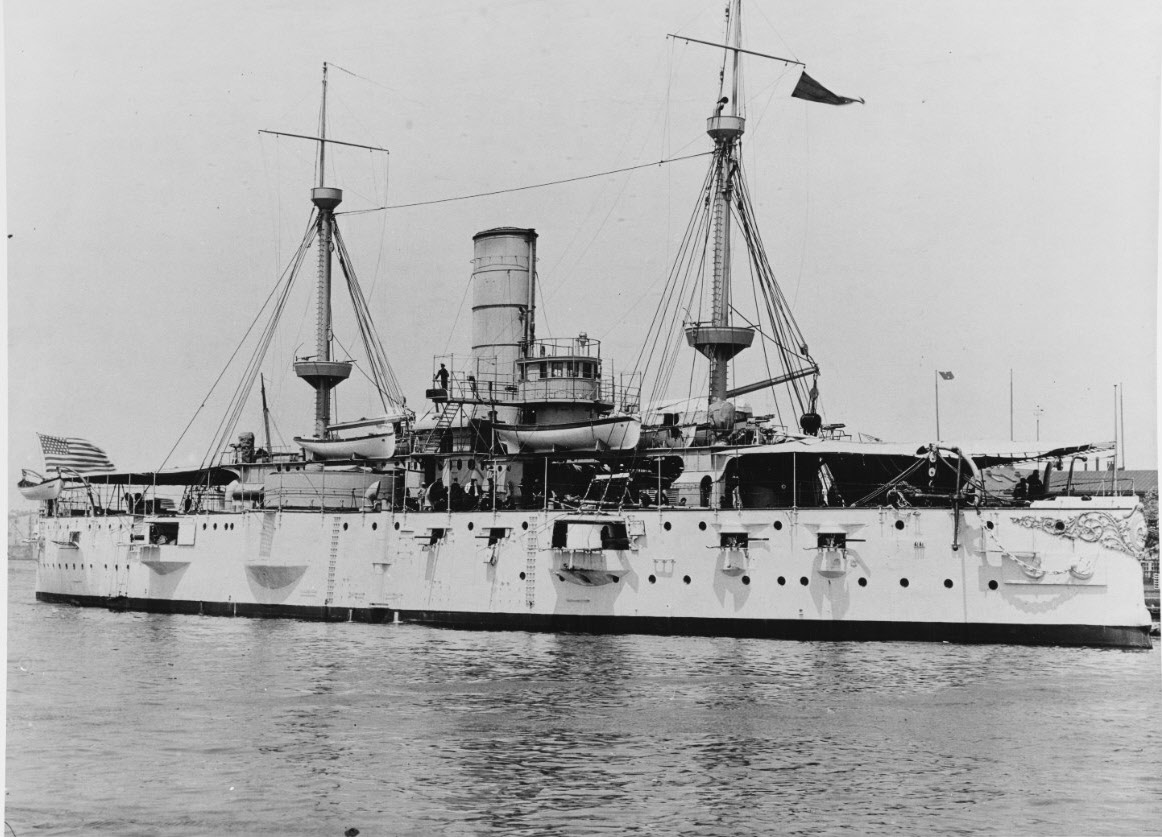 USS Texas (1892) from the right