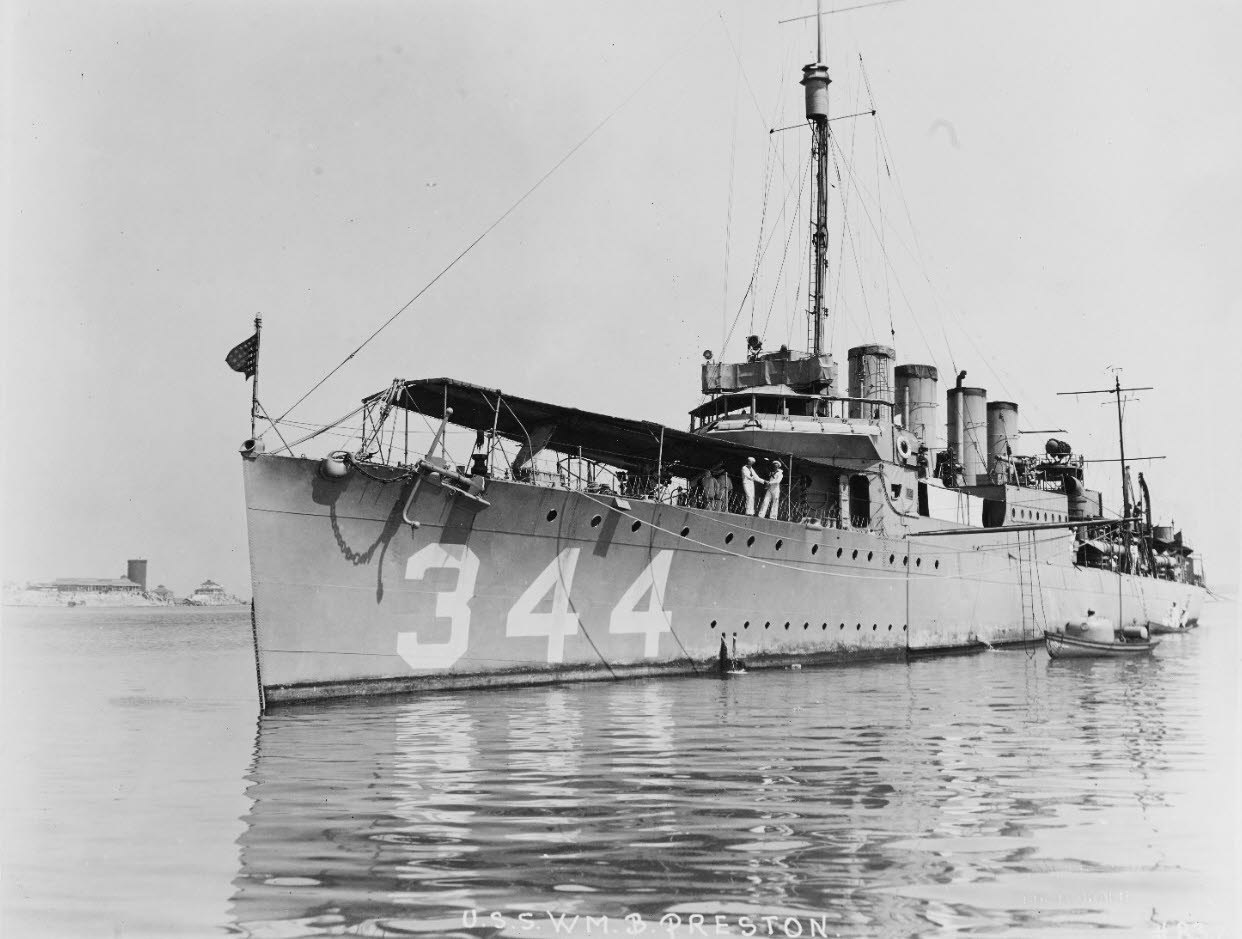 USS William B Preston (DD-344) in 1927 
