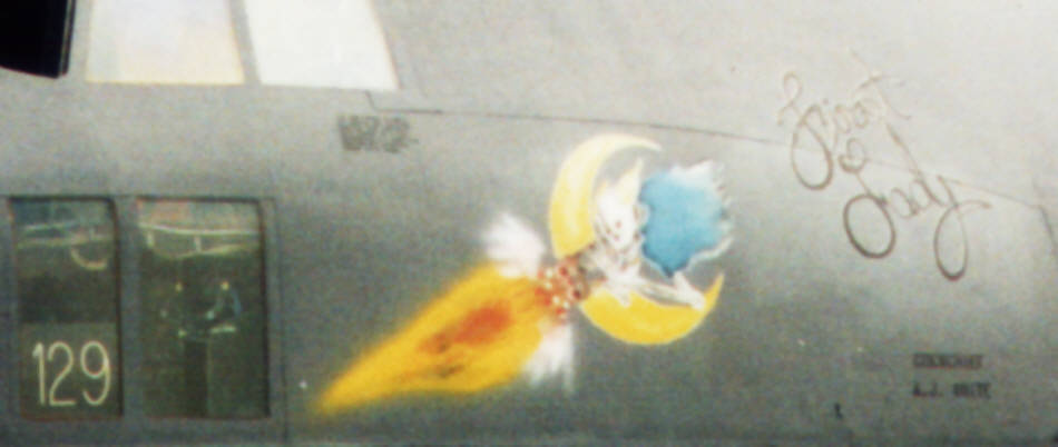 A view inside the AC-130 Spectre gunship, showing the working parts of the rear guns