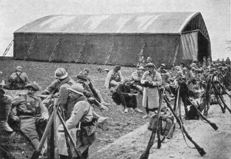 Temporary Aircraft Hanger, Verdun, 1916