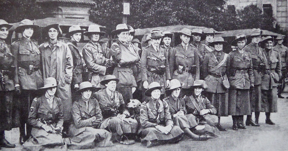 Women's Reserve Ambulance Corps heading for Russia 