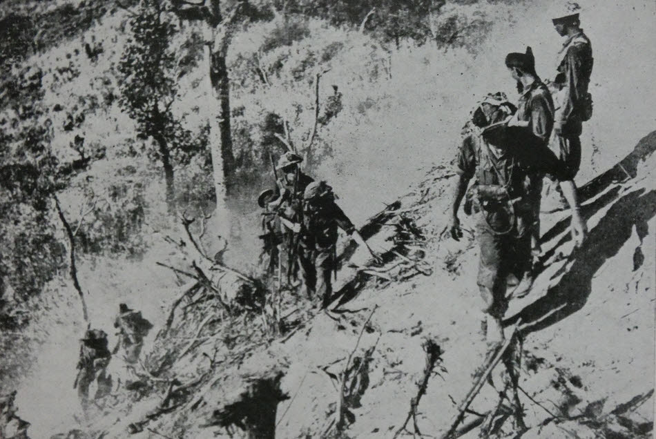 Hillside path on Arakan Front 