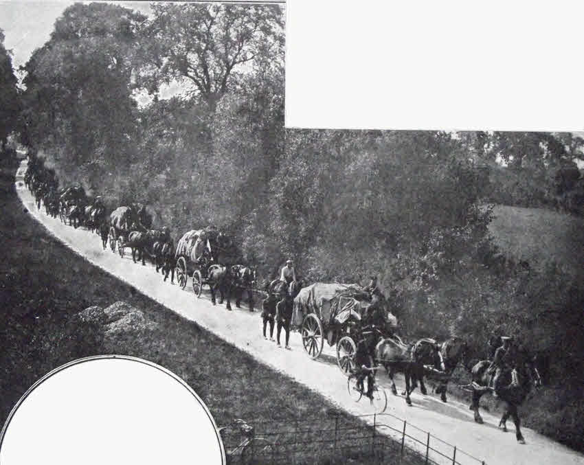 Army Transport convoy in Buckinghamshire 