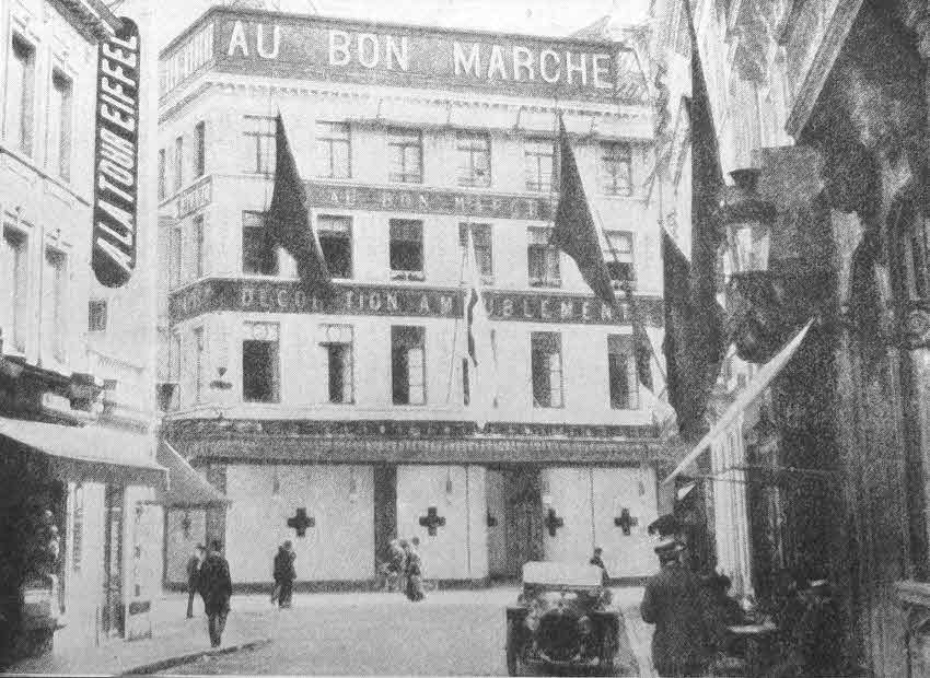 Au Bon Marche, Brussels, as a military hospital 1914