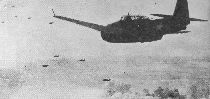 Grumman Avengers on way to Munda 