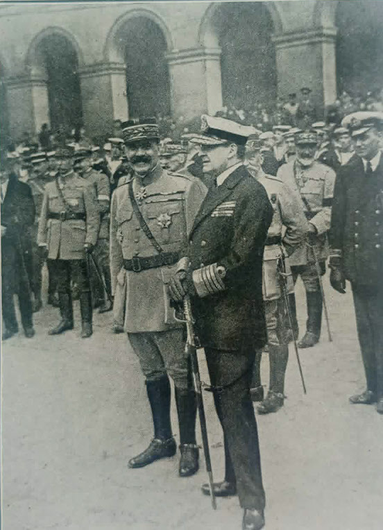 General Berdoulat and Admiral Beatty, Paris, 1919 