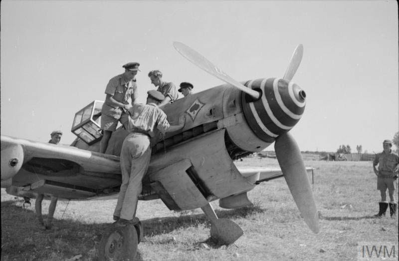 Messerschmitt Bf 109G captured at Comiso, Sicily 