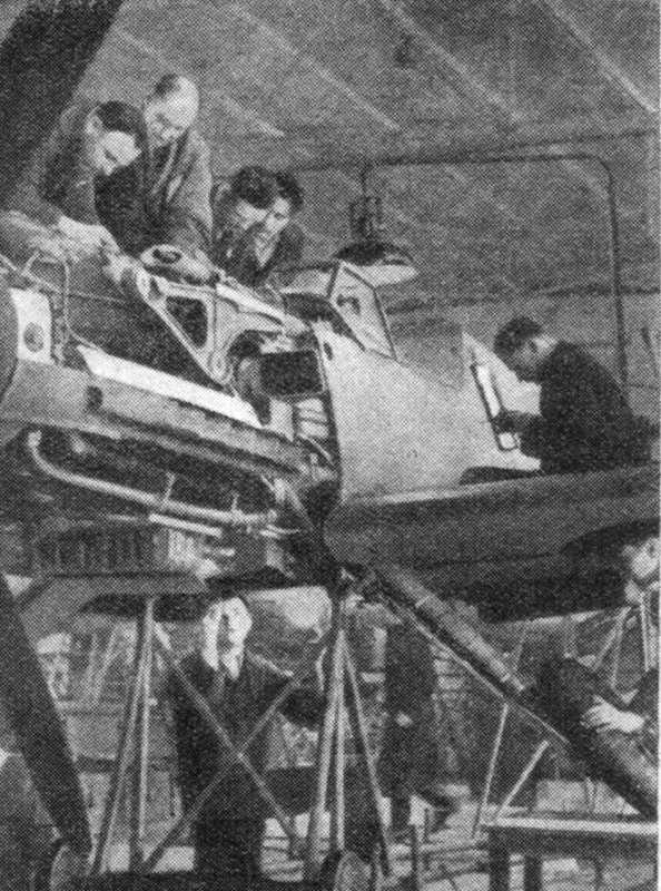 Messerschmitt Bf 109 under construction