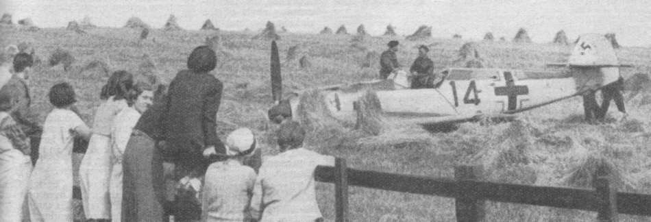 Messerschmitt Bf 109 shot down over Sussex