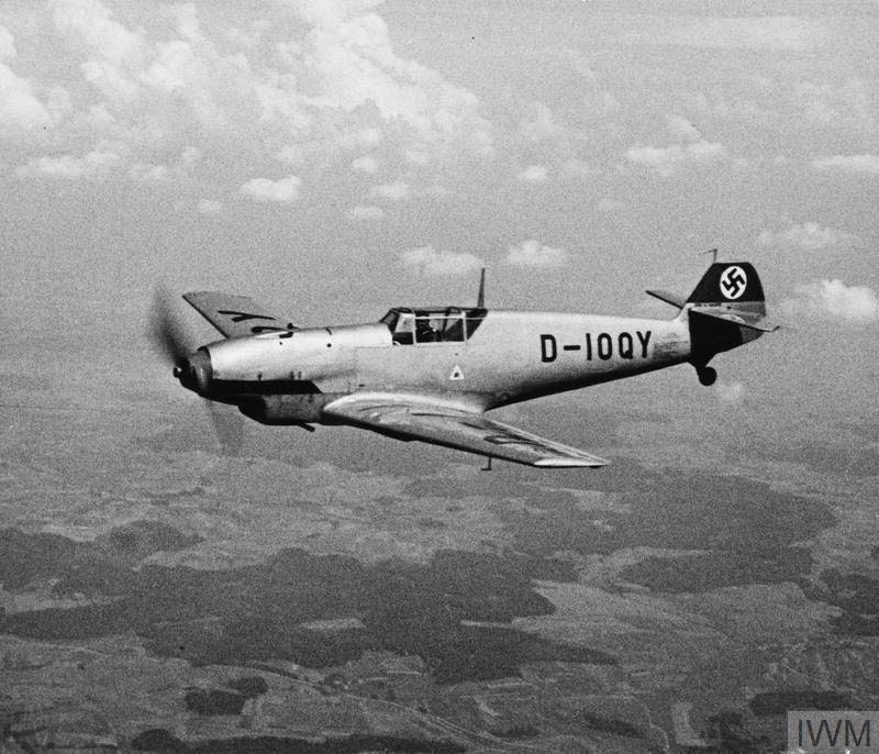 Messerschmitt Bf 109V-3 from the left 