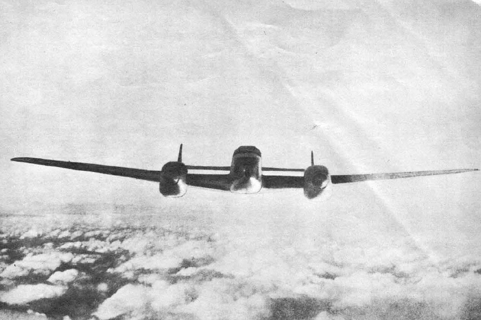 Messerschmitt Bf 110 from the front 