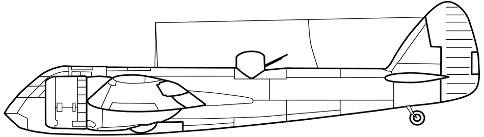 Bristol Blenheim Mk I: Side Plan