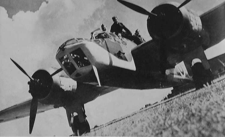 Frontal view of Bristol Blenheim IV 