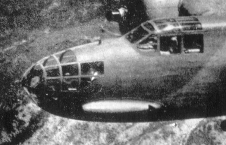 A view of the nose of the Douglas Boston III