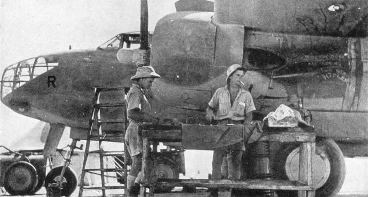 Douglas Boston IIIA being serviced 