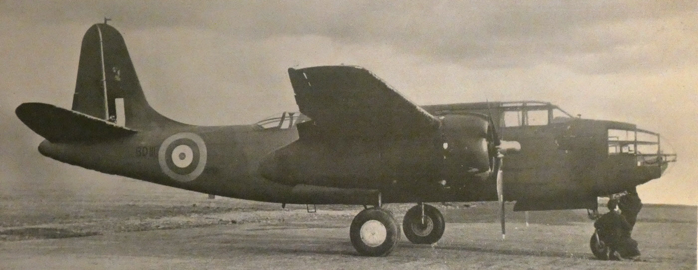 Douglas Boston I BD111 from the right 