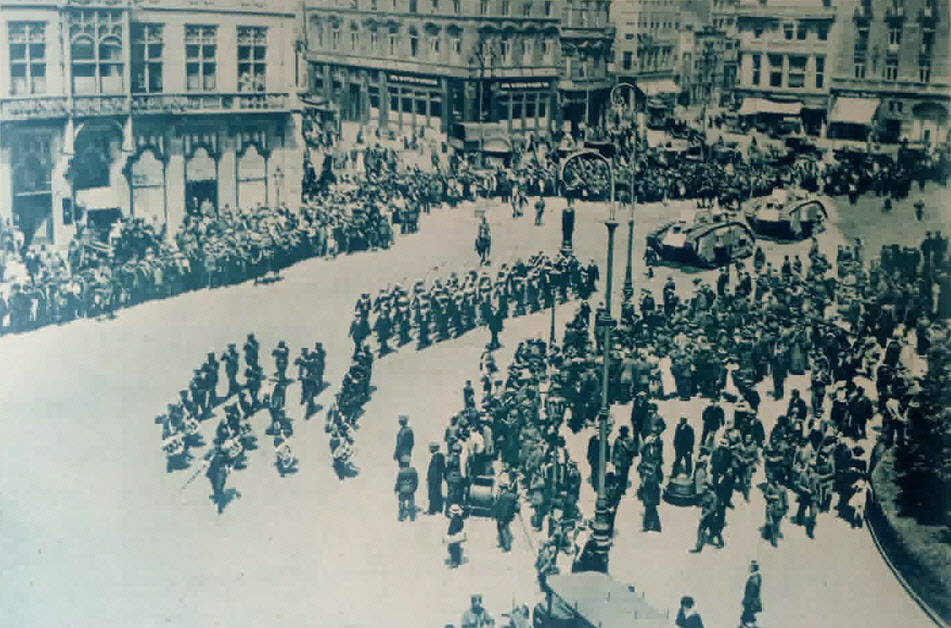 British Parade, Cologne, c.1919 